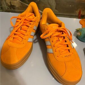 Adidas 8w Orange Athletic Sneakers
